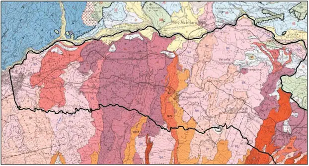 mapa geológico vinos etna doc