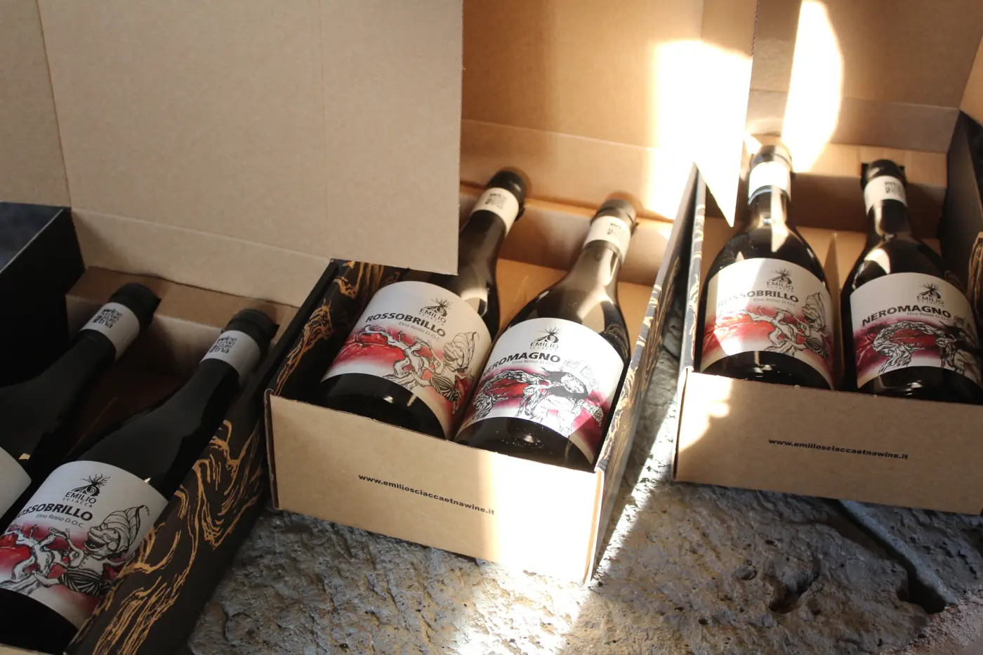 Board of local products with tasting of Etna wines